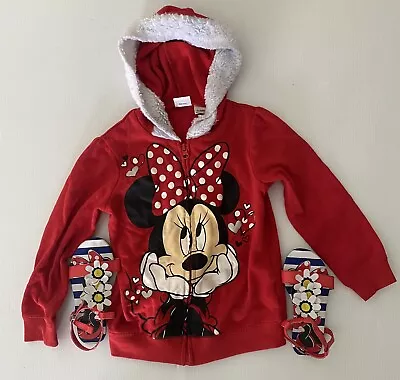 Disney Girls Minnie Mouse Hoodie Size 5T • $14.79