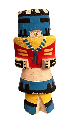 Vintage Wood Kachina Doll Handmade And Handpainted 6 Inch Classic Route 66 • $31.48
