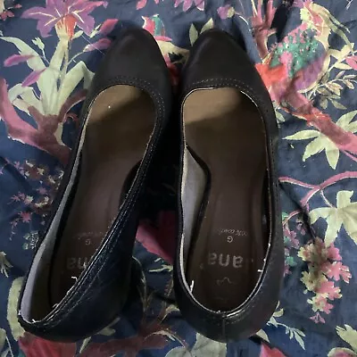 Jana Softline Shoes Adults Women’s Court Black Heels Slip On Size 4/37G. • £2.99