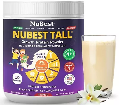 NuBest Tall Growth Protein Powder - Helps Kids & Teens Grow Develop (Vanilla) • $35.99