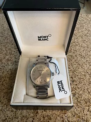 Mountblanc Timewalker Silver Bezel One Owner Watch • $999.99