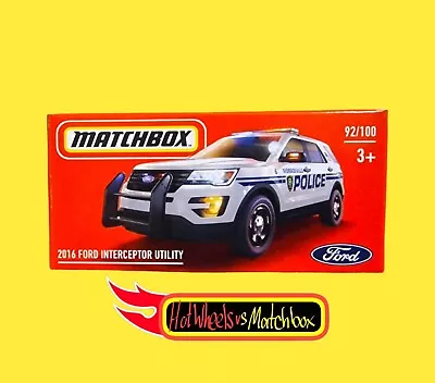 £2.49 • Buy Matchbox Power Grabs 2016 Ford Interceptor Utility E Case 2022