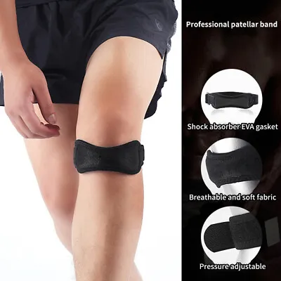 1PC Knee Strap Patellar Tendon Support Sports Pain Brace Adjustable Gym FootbaAW • $17.50