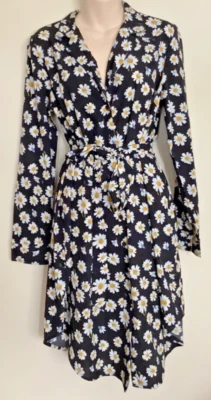 $20 • Buy Influence ASOS Dress Daisies Sz 12 Tie Waist 50s Style