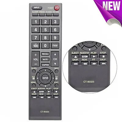 New Remote Control CT-90325 For Toshiba LED LCD HDTV 32C100U2 32C110U 26C100U • $6.86