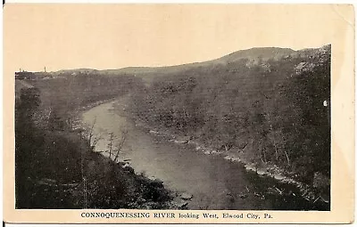 Connoquenessing River Looking West In Ellwood City PA Postcard • $4.95