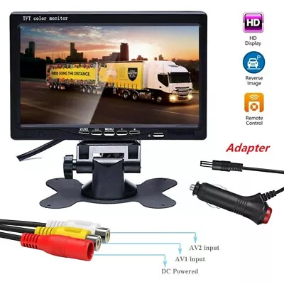 7  TFT LCD Car Rear View Mirror Monitor For Backup Camera System Kit W/Bracket • $29.99