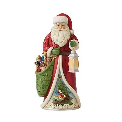 $18.15 • Buy Enesco Jim Shore Heartwood Creek Worldwide Event Santa With Bag Figurine