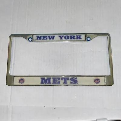 MLB New York NY Mets Chrome Metal License Plate Frame • $11.99