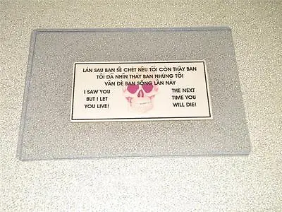 Nva / Vietcong Vietnam War Original  Authentic Trail Death Card  Free Shipping • $19.95