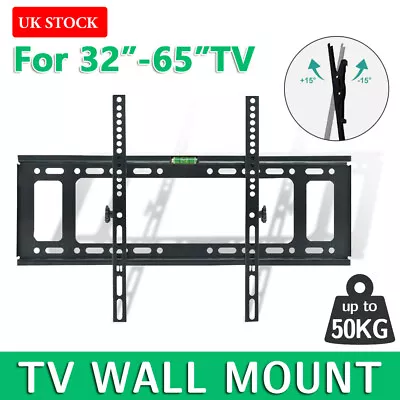 TILT TV WALL BRACKET MOUNT LCD LED Plasma For 32 37 40 46 55 65 Inch LG SONY • £10.99