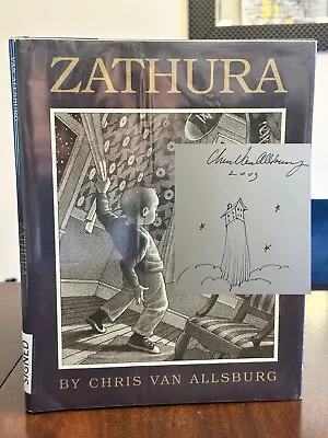 Zathura - Signed & Sketch By Chris Van Allsburg - First Edition Hardcover 2002 • $950