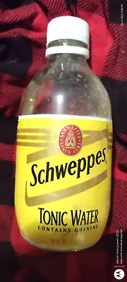 2) Vintage 10 Oz Bottles Schweppes Tonic Water (1995) • $8