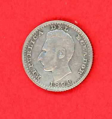 Ecuador  Un  Decimo   1899 Lima  Km 50.3  Vf-xf. • $39.50