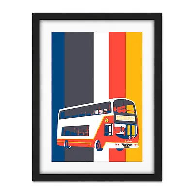 Scottish Edinburgh City Transport Bus Framed Wall Art Print Poster 18 X 24  • £36.99