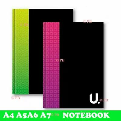 £2.39 • Buy U A4 A5 A6 A7 Hardback Lined Notebook Note Pad Stationary Ruled Paper School ...
