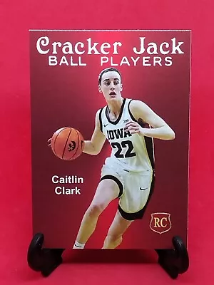 Caitlin Clark Rookie Card Cracker Jack Iowa Hawkeyes Indiana Fever WNBA #1 Pick • $8.95