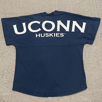 Spirit Jersey T Shirt Womens M Blue UCONN University Of Connecticut Huskies Tee • $34.19