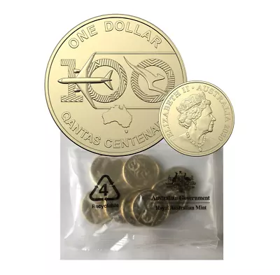 1 X 2020 Qantas Centenary $1 Dollar Coin - From Mint Bag • $5.90
