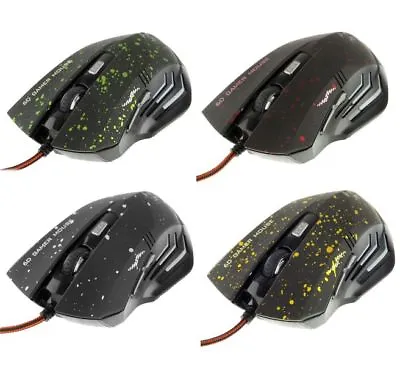 Optical Gaming Mouse Weyes - LED Backlight - Adju DPI - 929  Various Colours • £7.95