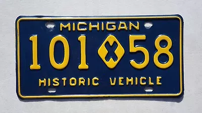 Vintage Michigan HISTORIC Vehicle License Plate # 101 - 58 • $24.99