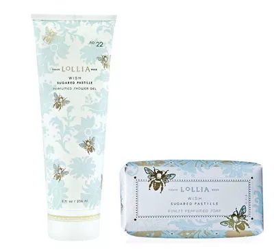 Lollia Wish Shower Gel With Bar Soap Set Sugared Pastille Vanilla Bean  • $33.95