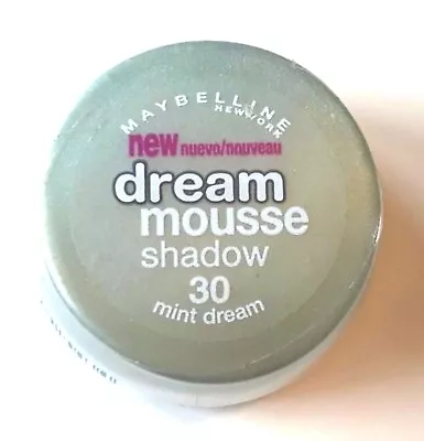 Maybelline Dream Mousse Shadow .12 Oz # 30 MINT DREAM Brand New Sealed • $5.95