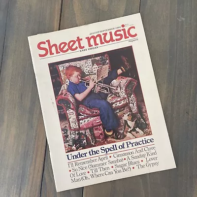 Vintage Sheet Music Magazine Cinnamon & Clove Gypsy August September 1986 • $12.99