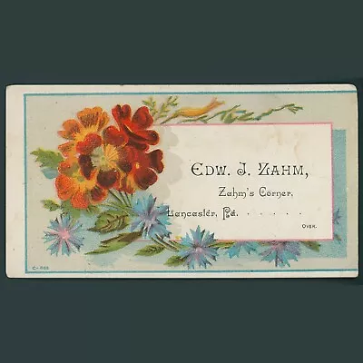 Victorian Trade Card EDW J. Zahm Jeweler Lancaster Penn • $57.77