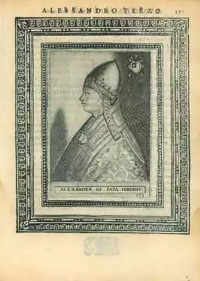 Portrait Of Pope Alexander III • $137.50