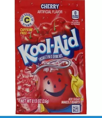 £4.99 • Buy 5×Kool Aid 2QT Cherry (3.6g)