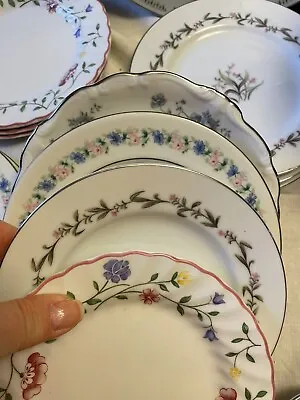 Floral Dessert Plates Bread Plates For Tea Party Vintage Mismatched China • $22.99