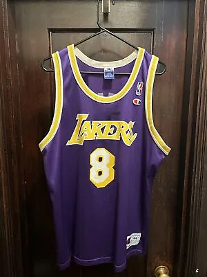 $275 • Buy Los Angeles Lakers Kobe Bryant #8 Champion Jersey Vintage Authentic 44