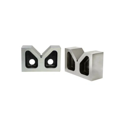 $45.99 • Buy PAIR 5'' X 2'' X 3-1/8'' Cast Iron V-Blocks V-Block Ground 5'' V-Blocks