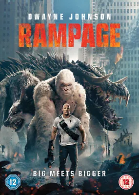 Rampage DVD (2018) Dwayne Johnson Peyton (DIR) Cert 12 FREE Shipping Save £s • £2.08