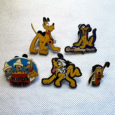 LOT OF 5 DISNEY PLUTO Pins- Mission Space Astronaut Disney World Pluto's Party • $29.99