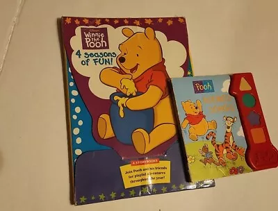 Winnie The Pooh 4 Seasons Of Fun! 4 Story Books + Bounus Book • $5.99