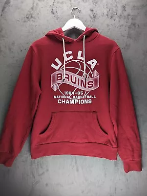 UCLA Bruins Sweatshirt Hoodie Size Large Burgundy Red Basketball USA • £19.95