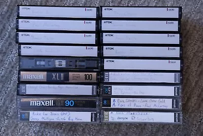 Lot Of 18 Cassettes - TDK SA 90 Maxell UDXLII-90 XLII-100 XLIIS100 XLII-S90 • $29.99