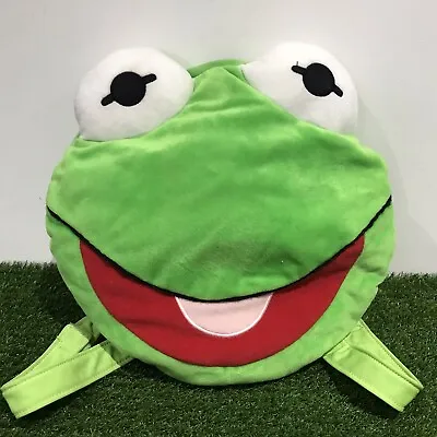 £7.99 • Buy Disney The Muppits Kermit The Frog Bag Backpack Rucksack Novelty Face Head Kids