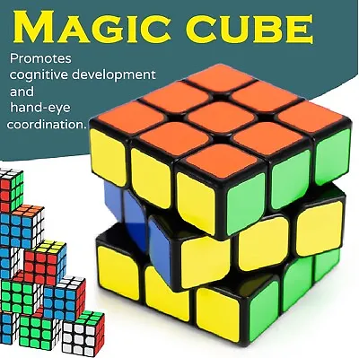 3x3 Fast Speed Cube Magic Cube Puzzle Game Cube Super Smooth Kids Toy Gift Toys • $13.99