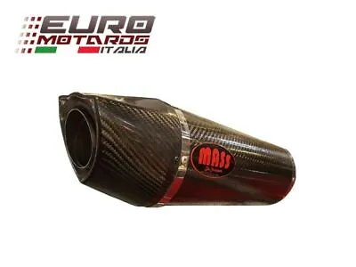 MassMoto Exhaust Slip-On Silencer Oval Full Carbon  For Kawasaki Z750 2007-2013 • $525.80