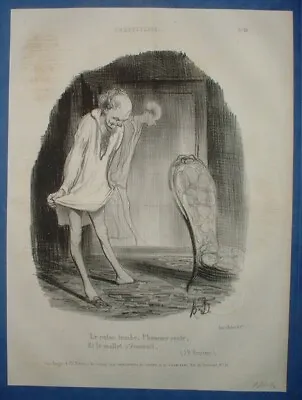 Whd 1201 Caricature Daumier 1840 Coquetry Calf Leg Too Thin • $12.98