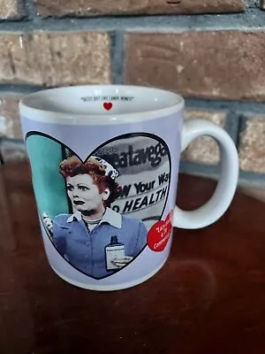 I Love Lucy 50th Anniversary Ceramic Coffee Cup Vitameatavegamin #30 Lavender • $14.95