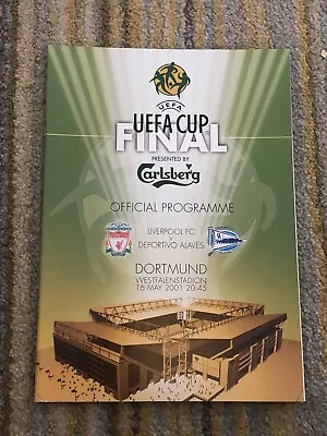 Liverpool V Deportivo Alaves - 2001 UEFA Cup Final - Match Day Programme • £1.99