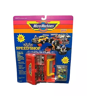 Vintage Galoob Micro Machines Speed Shop 1990 Red Tool Box Pit Kit • $99