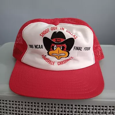 Vintage 1986 Louisville Cardinals NCAA Final Four Hat Rare • $44.99