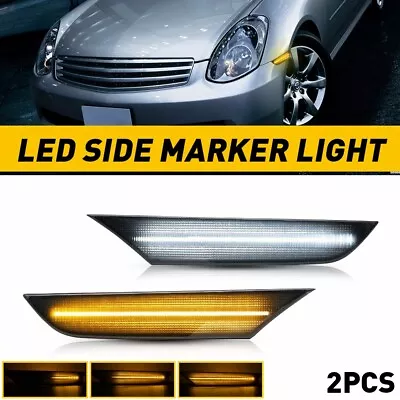 For 2003-2006 Infiniti G35 Sedan Sequential Switchback LED Side Marker Light DRL • $29.44