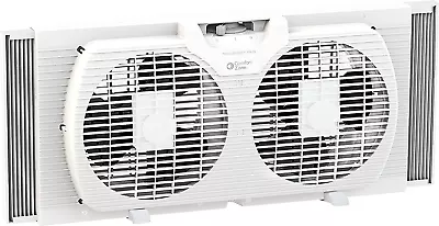 Twin Window Fan With Reversible Airflow Control 9 Inch Auto-Locking Expanders • $69.99