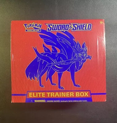 $64.99 • Buy 2020 Pokemon Tcg Sword & Shield Etb Elite Trainer Box Zacian